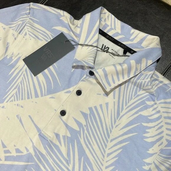 VRST Men's Leafy Palm Pique Polo - Picture 10 of 11